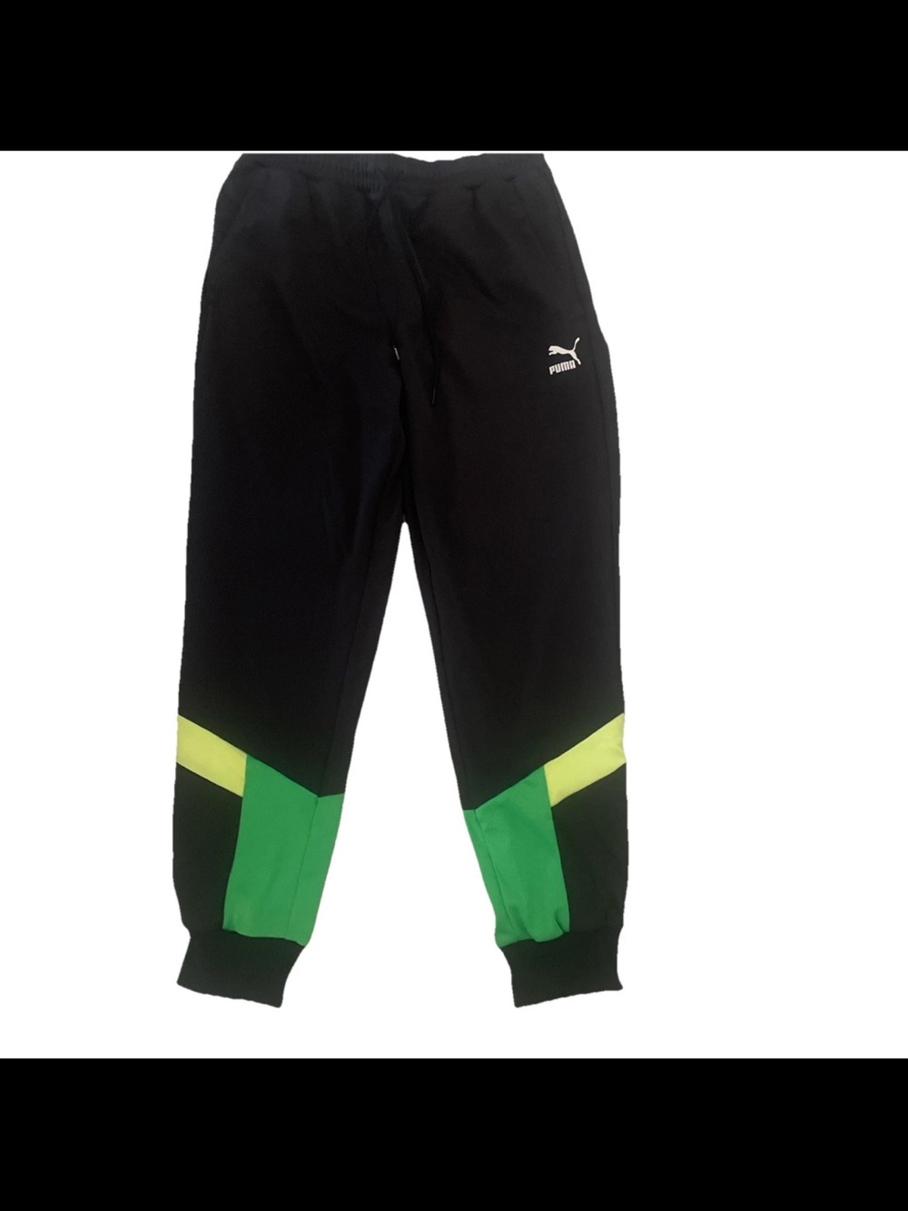 Puma Sport Mesh Pants Mens Jamaica colors  Bottoms cropped m nwt